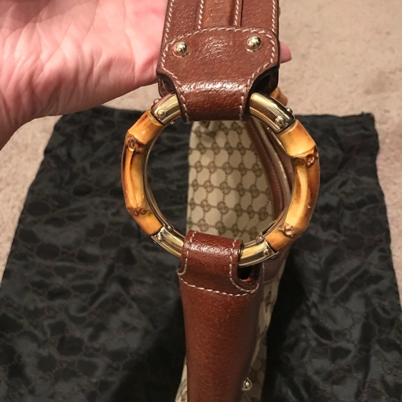 100% Authentic Gucci Bamboo Hobo Purse - Picture 4 of 6